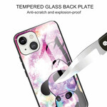 Fodral iPhone 13 Mini Tempererat glas Panda och bambu