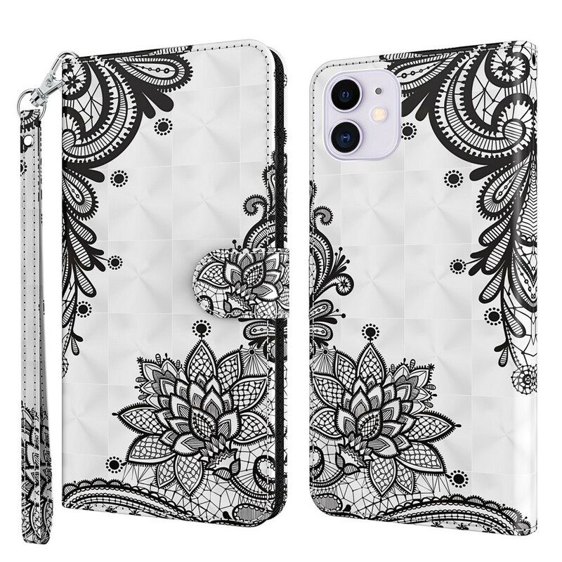 Fodral iPhone 13 Mini Flowers Lace