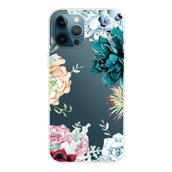 Fodral iPhone 13 Pro Max Akvarellblommor