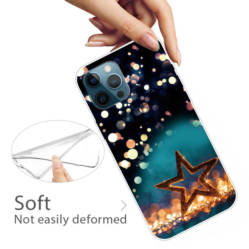 iPhone 13 Pro Max flexibelt stjärnfodral