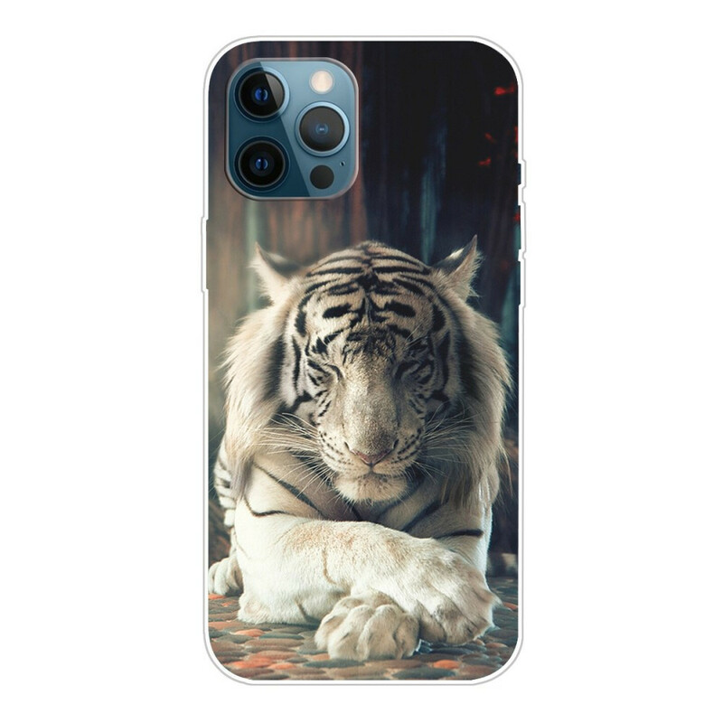 iPhone 13 Pro Max Flexibelt Tiger-fodral