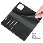 Flip Cover iPhone 13 Pro Soft Läder Effekt Silk