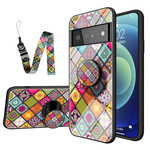 Google Pixel 6 Pro SkalMagnetisk Patchwork Stand