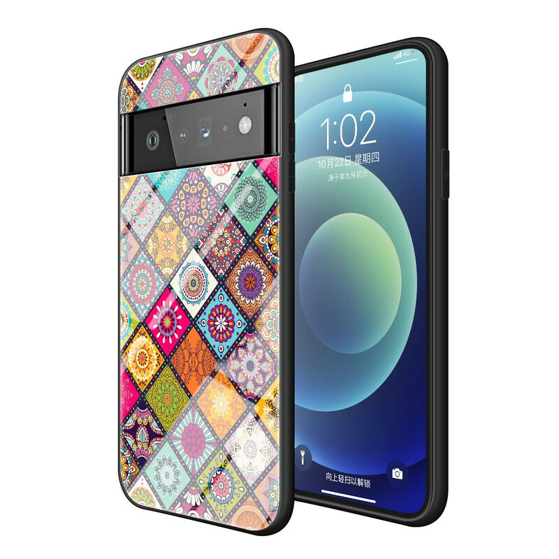 Google Pixel 6 Pro SkalMagnetisk Patchwork Stand