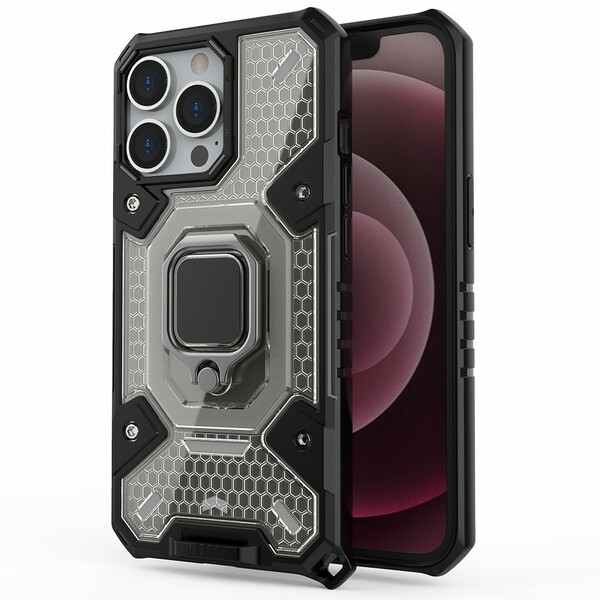iPhone 13 Pro Honeycomb-fodral med ring