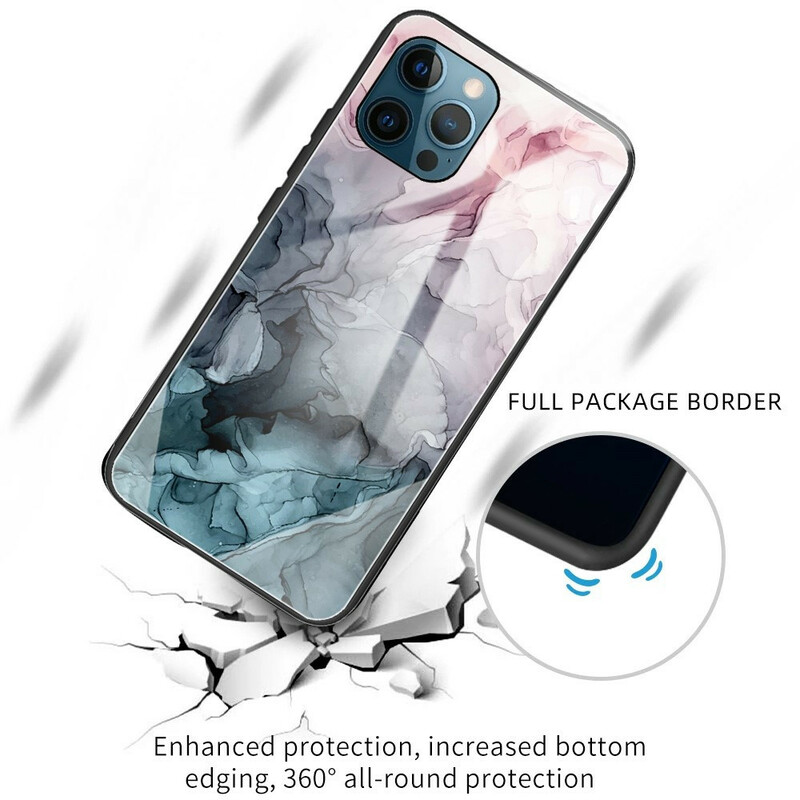 iPhone 13 Pro Max SkalMarble Tempered Glass