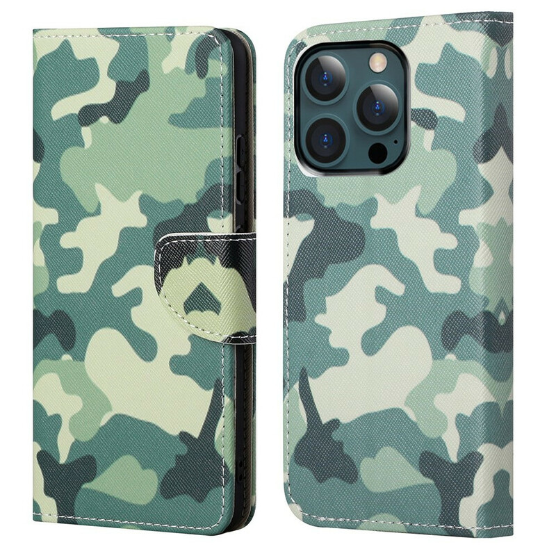 Fodral för iPhone 13 Pro Max Militär kamouflage