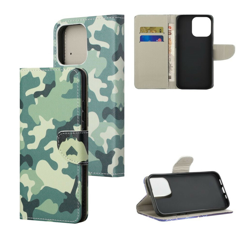 Fodral för iPhone 13 Pro Max Militär kamouflage