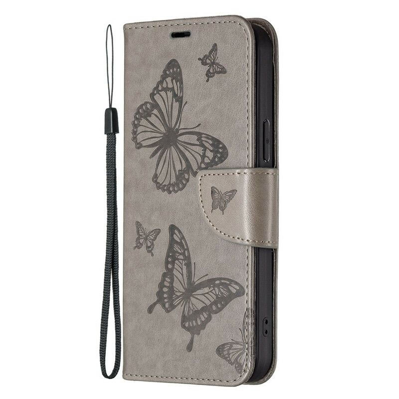 iPhone 13 Pro Max-fodral Fjärilar och snedställda flikar