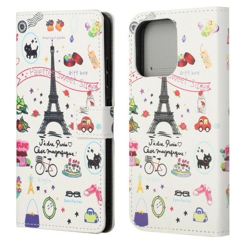 Fodral iPhone 13 J'adore Paris