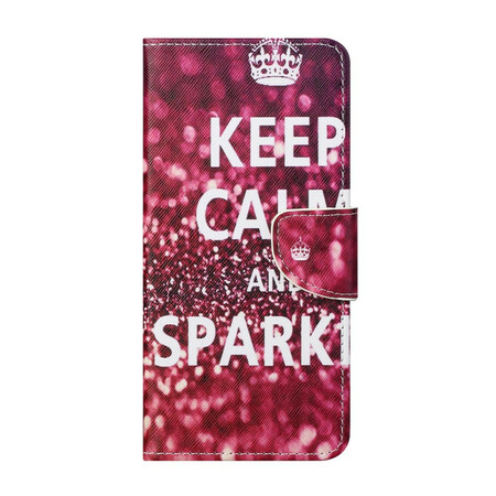 Fodral för iPhone 13 Keep Calm and Sparkle (Håll dig lugn och gnistra)
