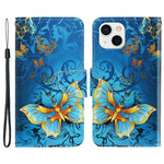 Fodral iPhone 13 Variations Butterflies med rem