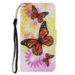 Fodral för iPhone 13 Fjärilar och sommarblommor