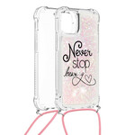 iPhone 13 Glitter Cord SkalNever Stop