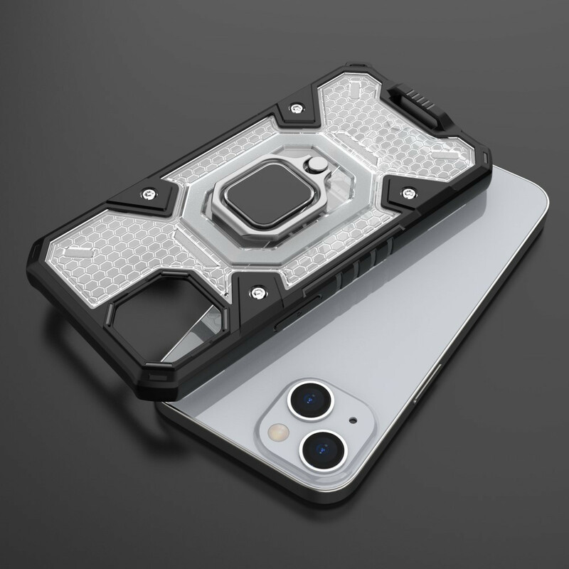 iPhone 13 Honeycomb-fodral med ring