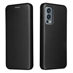 Flip Cover OnePlus Nord 2 5G Silikon Carbon Coloured