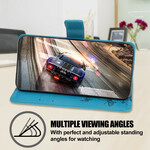 Fodral för iPhone 13 Fjärilar och blommor med nyckelband