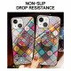 iPhone 13 Magnetisk Patchwork Case