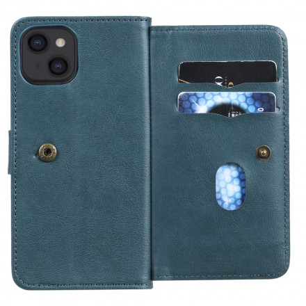 iPhone 13 multifunktionellt fodral 10 korthållare