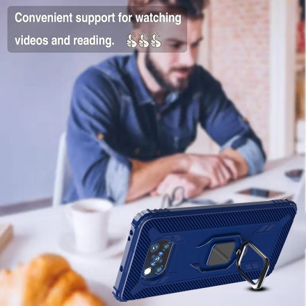 Poco X3 / X3 Pro / X3 NFC-ring och kolfiberfodral för Poco X3 / X3 Pro / X3