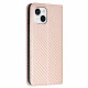 Flip Cover iPhone 13 Carbon Fiber med rem