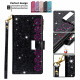 Fodral iPhone 13 Glitter plånbok Zip