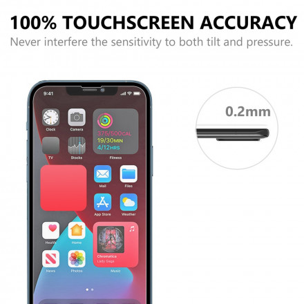Skydd av härdat glas (2 stycken) för iPhone 13 Pro Max-skärmen