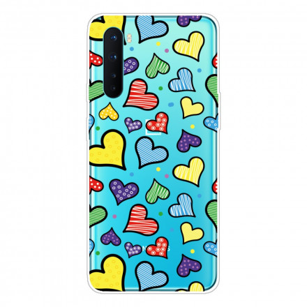 OnePlus NordCase Multicoloured Hearts