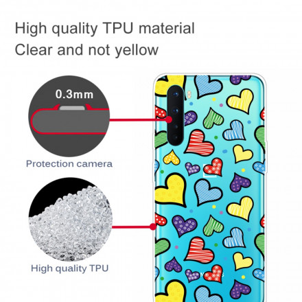 OnePlus NordCase Multicoloured Hearts