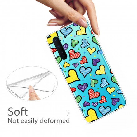 OnePlus NordCase Multicoloured Hearts