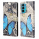 Fodral Motorola Edge 20 Butterfly Blue