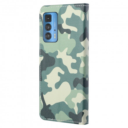 Motorola Edge 20 Pro militärfodral i kamouflage