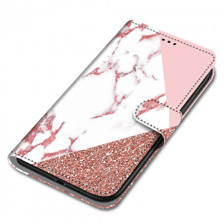 Xiaomi Redmi 10 Triangle Marble and Glitter Case