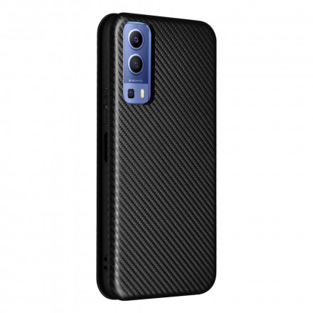 Flip Cover Vivo Y72 5G Silikon Carbon Coloured