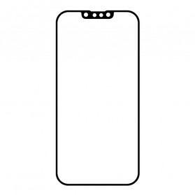 Svart Contour Contour skärmskydd av härdat glas för iPhone 13 / 13 Pro