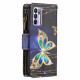 Oppo Reno 6 5G Fackelväska med dragkedja för fjärilar