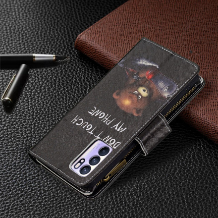 Oppo Reno 6 5G Zipper Pocket Björn Case