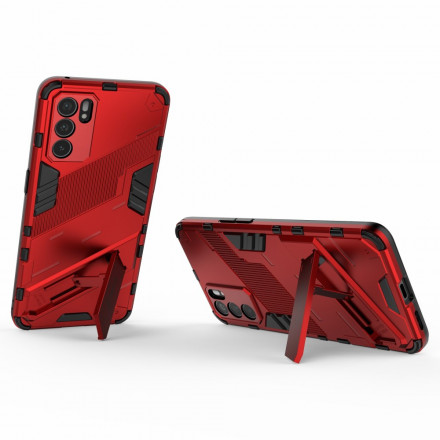 Oppo Reno 6 5G avtagbart handsfree-fodral med två positioner Oppo Reno 6 5G avtagbart handsfree-fodral med två positioner