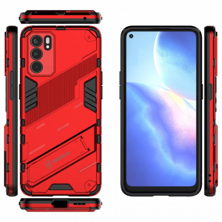 Oppo Reno 6 5G avtagbart handsfree-fodral med två positioner Oppo Reno 6 5G avtagbart handsfree-fodral med två positioner