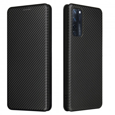 Flip Cover Zte Axon 20 4G / 5G Silikon Carbon Coloured