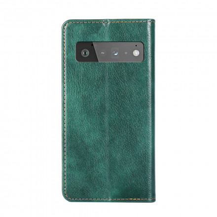 Flip Cover Google Pixel 6 Pro Vintage läder stil