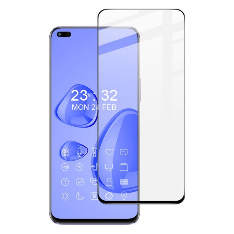 Honor 50 Lite / Huawei Nova 8i Svart kontur skärmskydd i härdat glas