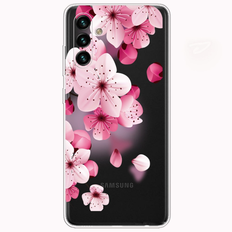 Samsung Galaxy A13 5G / A04s Fodral med små rosa blommor