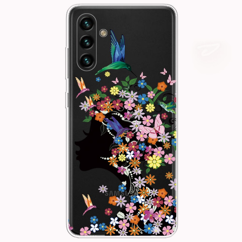 Samsung Galaxy A13 5G / A04s Fodral med vackra blommor