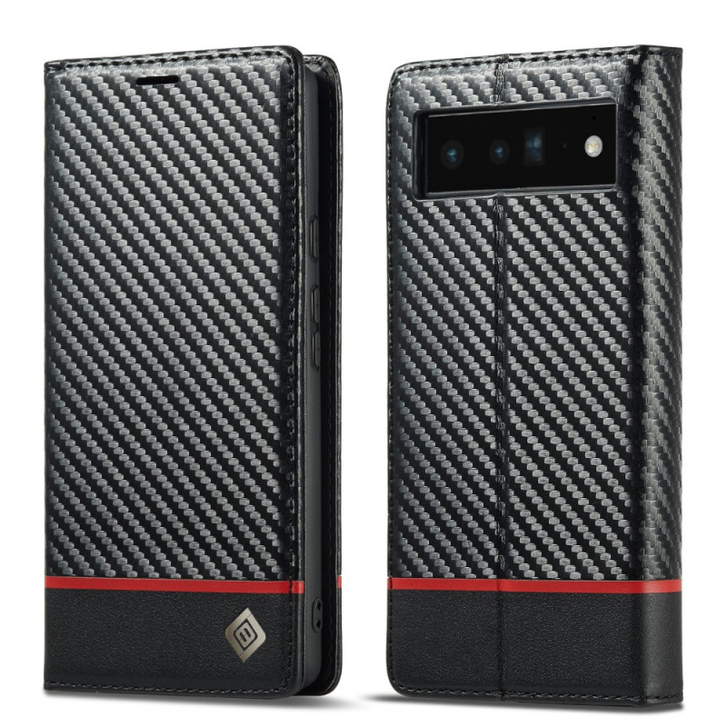 Flip Cover Google Pixel 6 Pro Carbon Fiber LC.IMEEKE