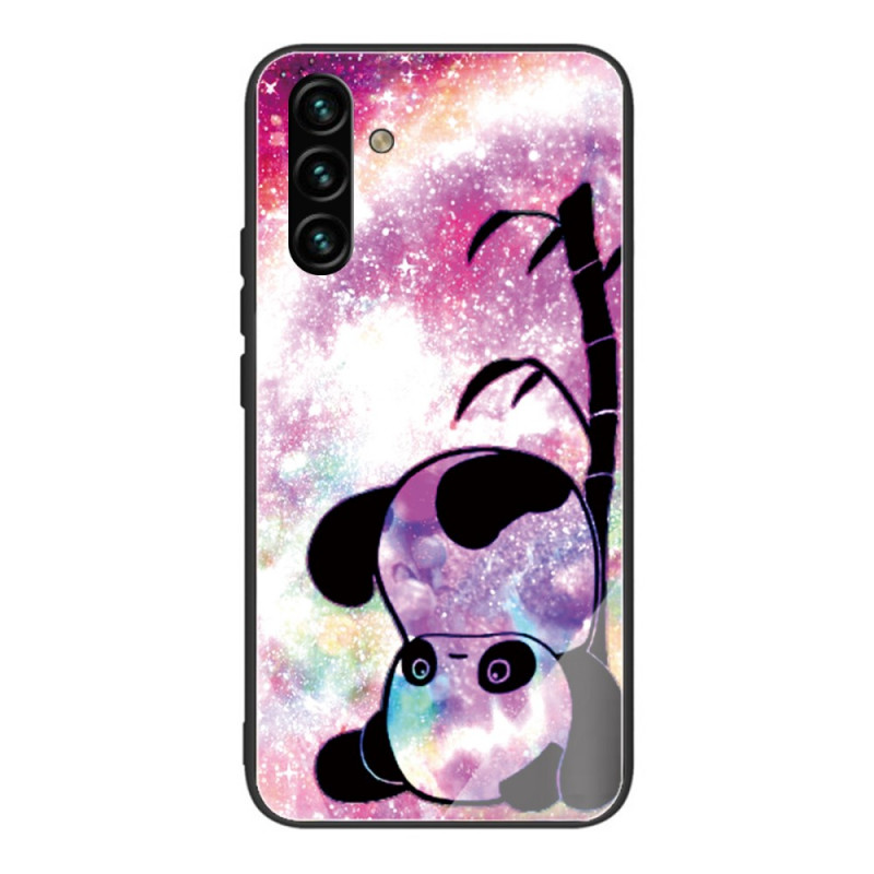 Samsung Galaxy A13 5G / A04s Härdat glasfodral Panda