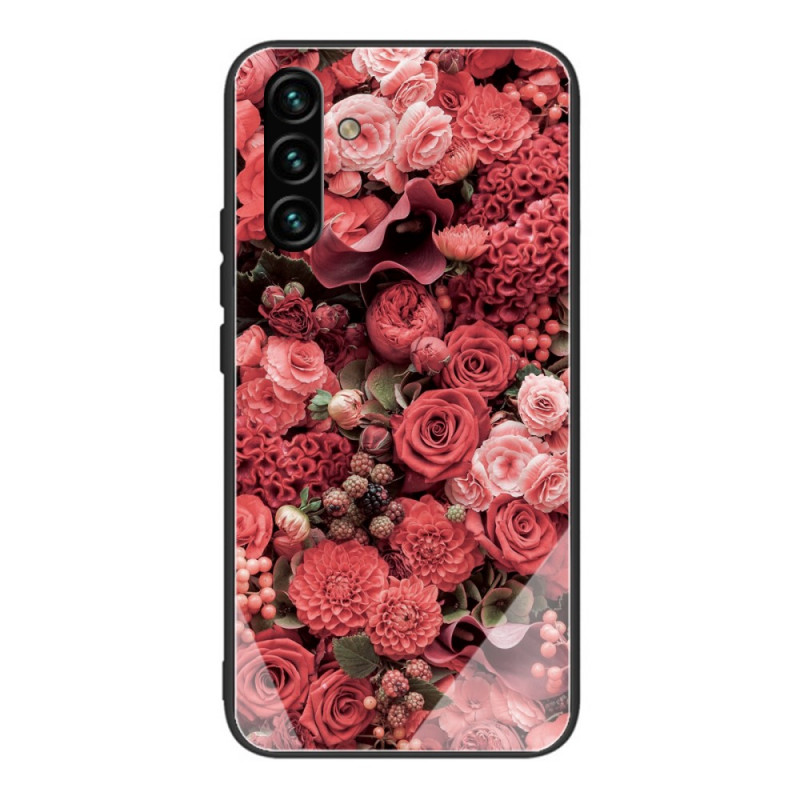 Samsung Galaxy A13 5G / A04s Inbunden Rosa blommor