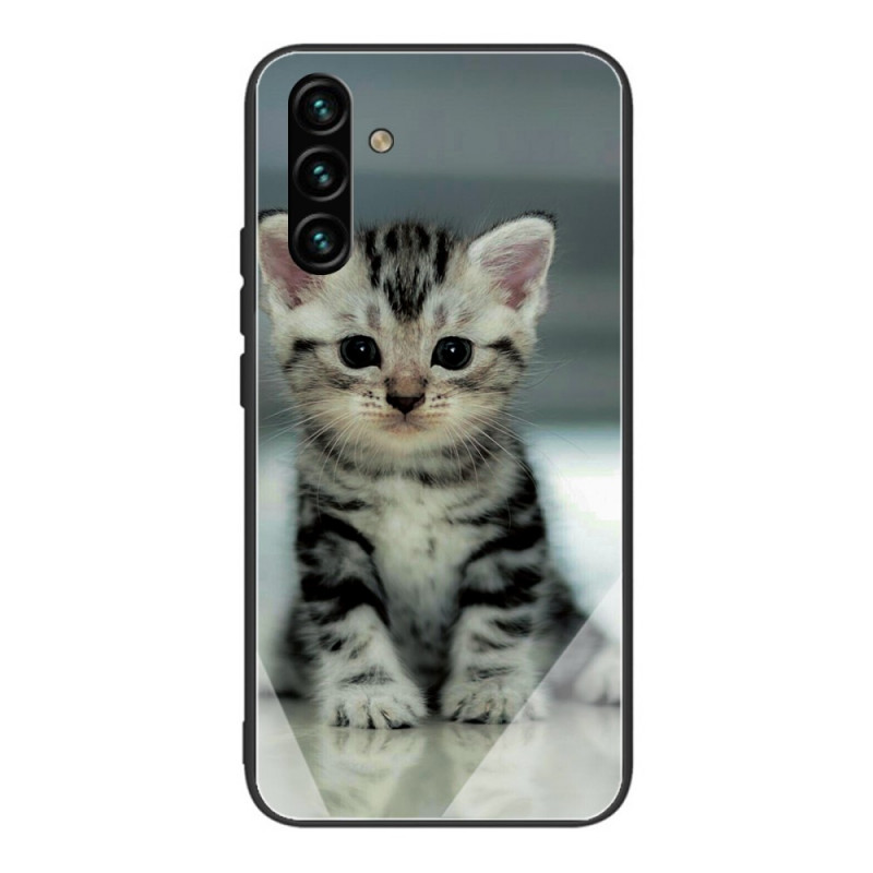 Samsung Galaxy A13 5G / A04s Härdat glasfodral Kitten