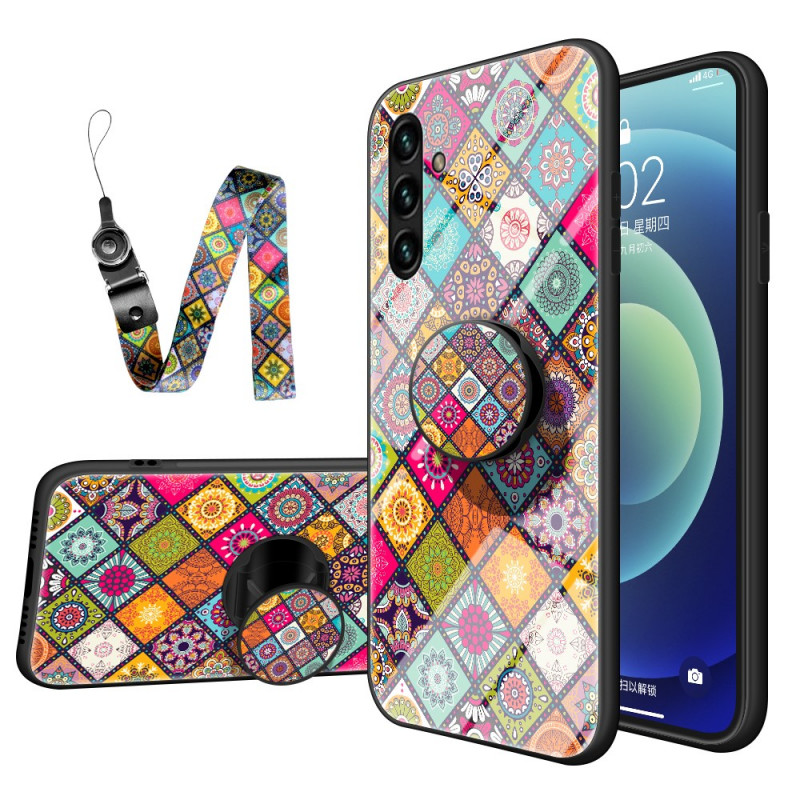 Samsung Galaxy A13 5G / A04s Magnetiskt patchworkfodral