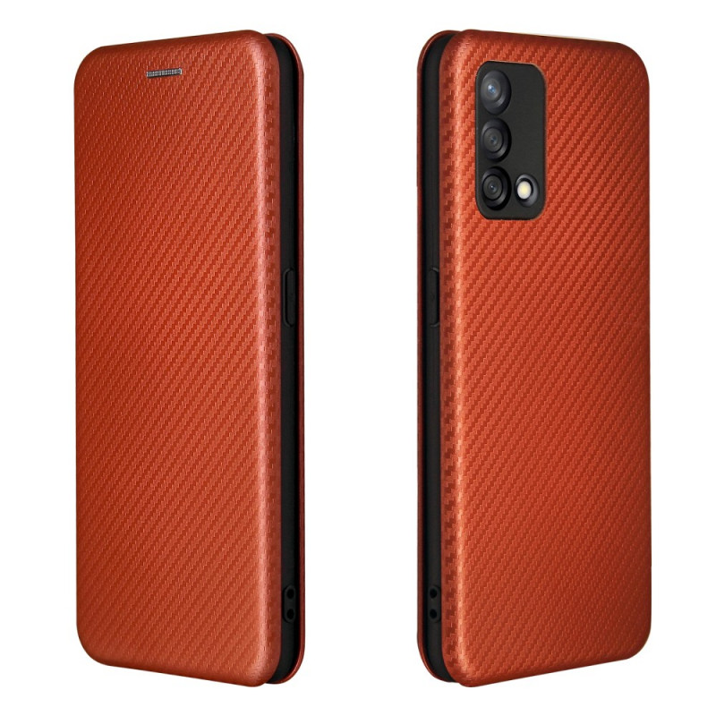 Flip Cover Oppo A74 4G Carbon Fiber